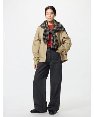 Uniqlo Vaquero Ancho Tiro Alto - Azul
