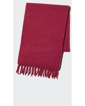 Uniqlo Soufflé Yarn Chunky Stole - Red