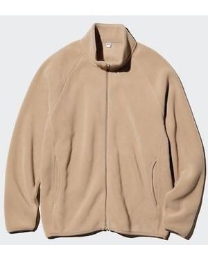 Uniqlo Fleece Full-Zip Jacket - Natural
