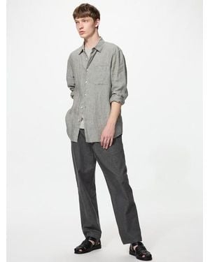 Uniqlo Denim Stretch Easy Ankle Trousers - Grey