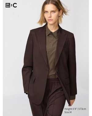 Uniqlo Tailored Jacket - Brown