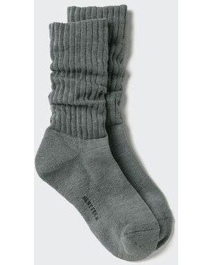 Uniqlo Heattech Thermo Loungesocken - Grau