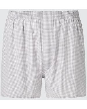 Uniqlo Woven Trunks (Gingham) - White