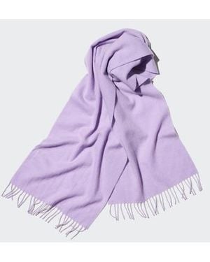 Uniqlo 100% Cashmere Scarf - Purple