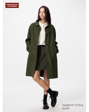 Uniqlo Abrigo Largo - Verde