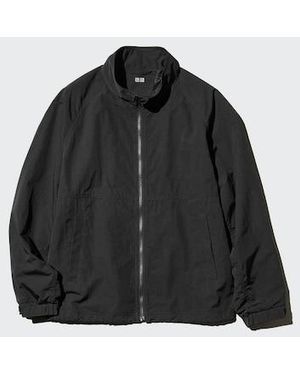 Uniqlo Windproof Stand Collar Blouson - Black