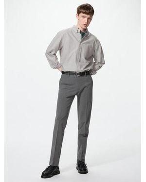 Uniqlo Smart 2-Way Stretch Trousers - Grey