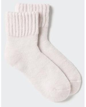 Uniqlo Heattech Calcetines Térmicos Forrados - Blanco