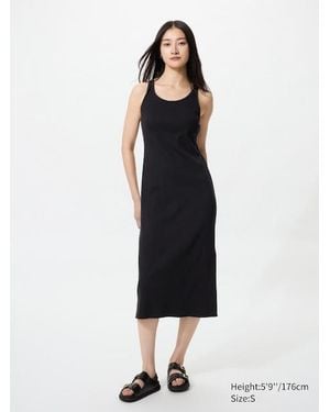 Uniqlo Ribbed Bra Dress (Sleeveless) - Black