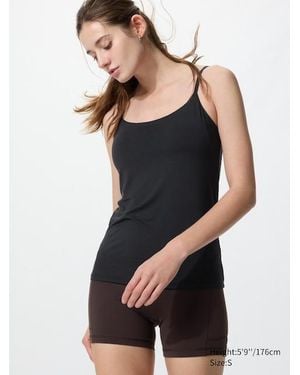 Uniqlo Airism Camisole Bra Top - Black