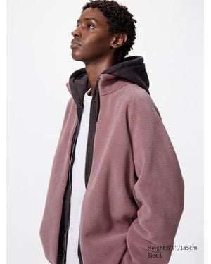 Uniqlo Fleece Full-Zip Jacket - Purple