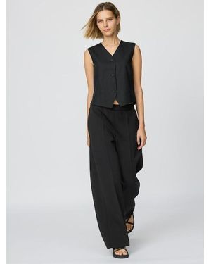 Uniqlo Sweat Straight Trousers (Longer) - Black