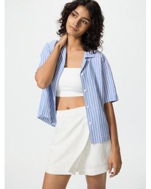 Uniqlo Falda-Pantalón Lino Mezcla - Blanco