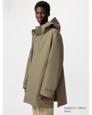 Uniqlo Blocktech Coat - Natural