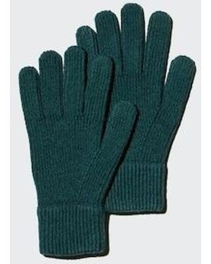 Uniqlo Heattech Knit Gloves - Green