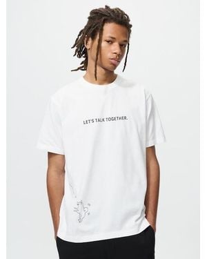 Uniqlo Peace For All T-Shirt (Hideki Kuriyama) - White