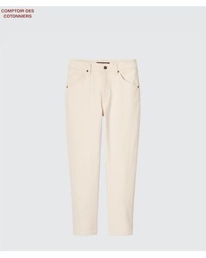 Uniqlo Algodón Vaquero Slouch - Blanco