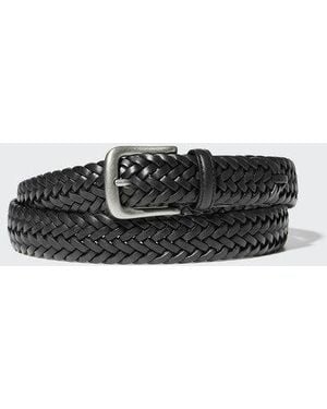 Uniqlo Cinturón Piel Trenzado - Negro
