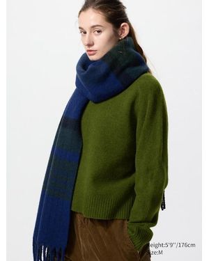 Uniqlo Soufflé Yarn Crew Neck Jumper - Green