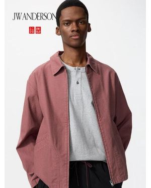 Uniqlo Zip-Up Blouson - Red
