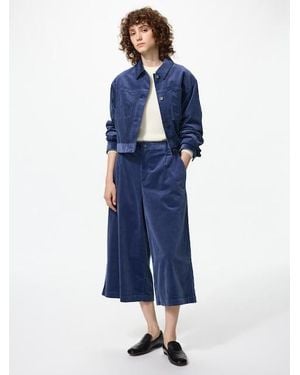 Uniqlo Corduroy Culottes - Blue