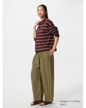 Uniqlo Cotton Volume Easy Trousers - Green