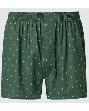 Uniqlo Woven Trunks (Paisley) - Green