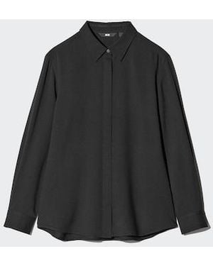 Uniqlo Camisa Viscosa - Negro