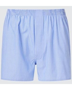 Uniqlo Woven Trunks (Striped) - Blue