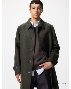 Uniqlo Balmacaan Overcoat - Black