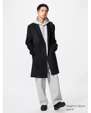 Uniqlo Wool Cashmere Chesterfield Overcoat - White
