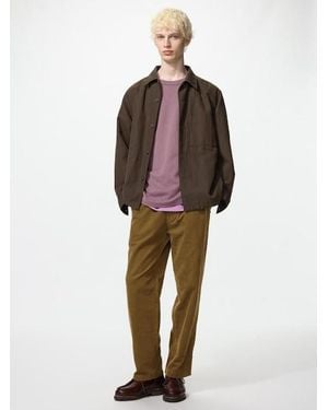 Uniqlo Corduroy Easy Ankle Trousers - Brown