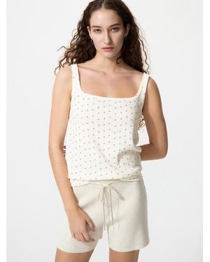 Uniqlo Pointelle Tank Top - White