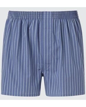 Uniqlo Woven Trunks (Striped) - Blue