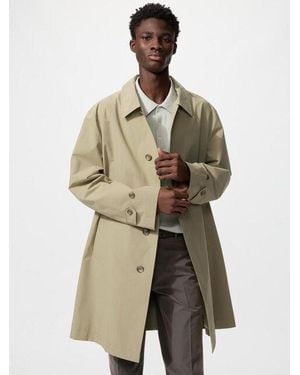 Uniqlo Single Breasted Coat - Natural
