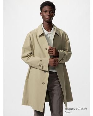 Uniqlo Single Breasted Coat - Natural