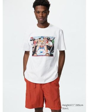Uniqlo Manga Ut Shueisha 100Th Camiseta (One Piece) - Blanco