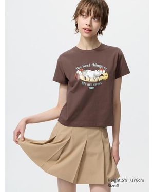 Uniqlo Mofusand Ut Graphic T-Shirt - Brown