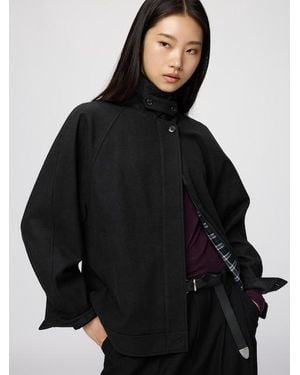 Uniqlo Wool Blend Harrington Jacket - Black