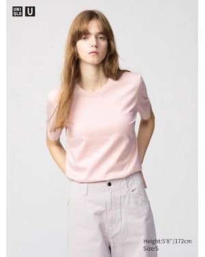 Uniqlo 100 Supima Baumwolle T-Shirt - Pink