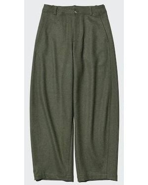 Uniqlo Brushed Jersey Barrel Leg Trousers - Green