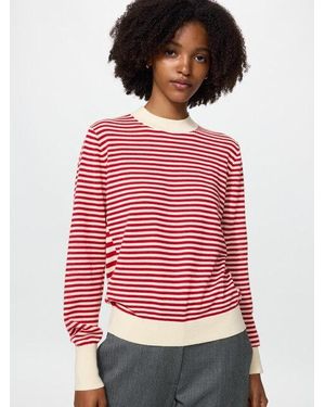 Uniqlo Jersey Merino Rayas - Rojo