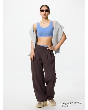 Uniqlo Ultra Stretch Uv Protection Active Wide Trousers - White