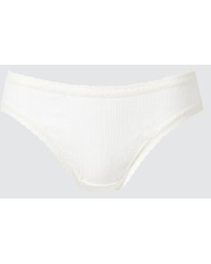 Uniqlo Bikini Briefs (Pointelle) - White