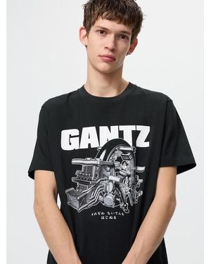 Uniqlo Manga Ut Shueisha 100Th Graphic T-Shirt (Gantz) - Black