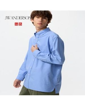 Uniqlo Oxford Oversized Shirt - Blue