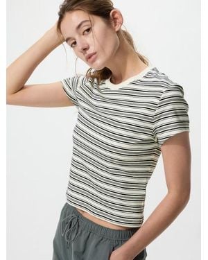 Uniqlo Mini T-Shirt (Striped) - Grey