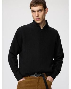 Uniqlo Merino Blend Crew Neck Jumper - Black