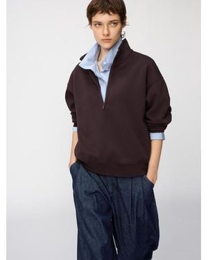 Uniqlo Sweat Half-Zip Pullover - Blau