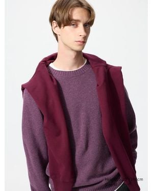 Uniqlo Lambswool Crew Neck Jumper - Purple